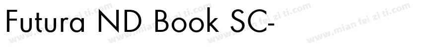 Futura ND Book SC字体转换